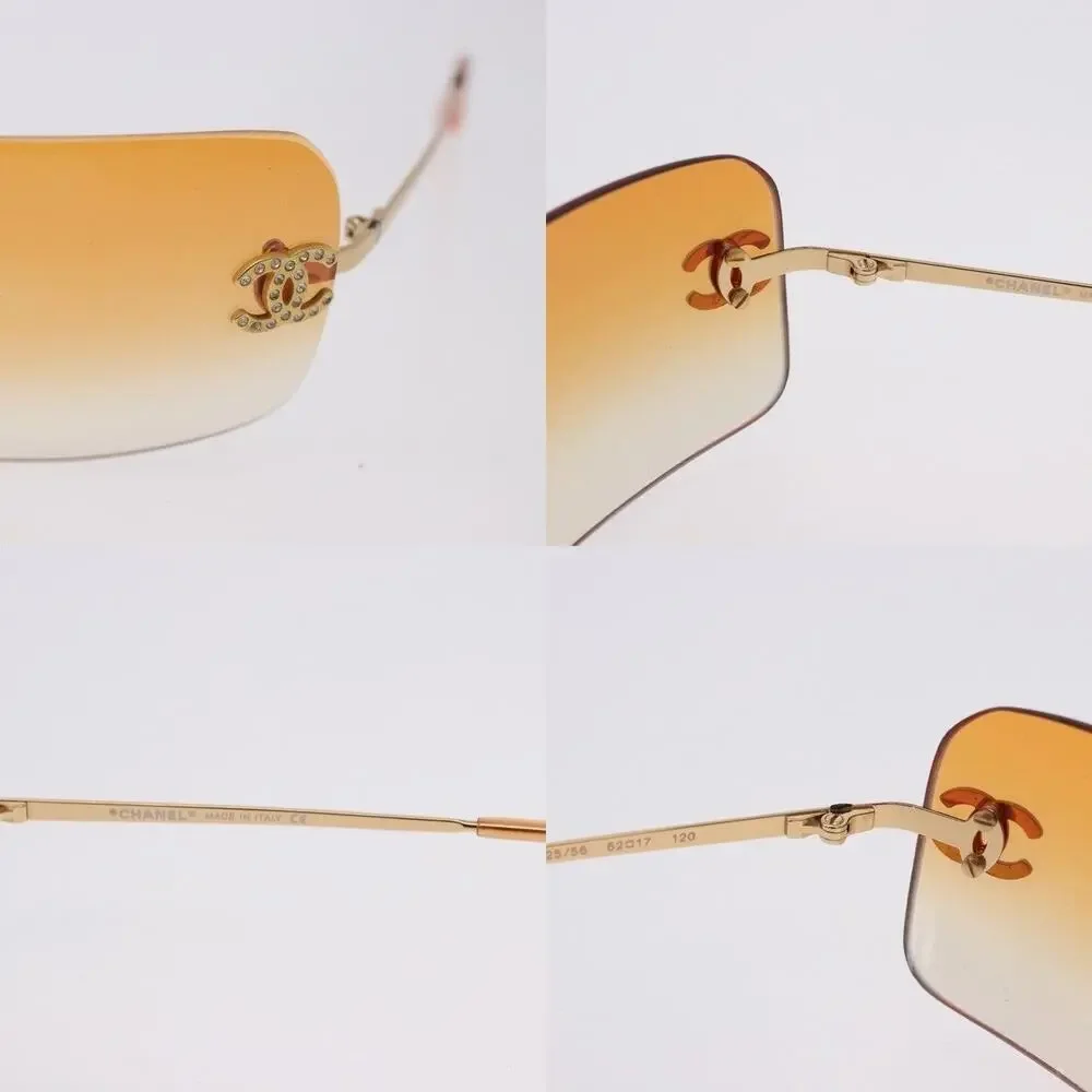 Chanel CC Metal Sunglasses Gold